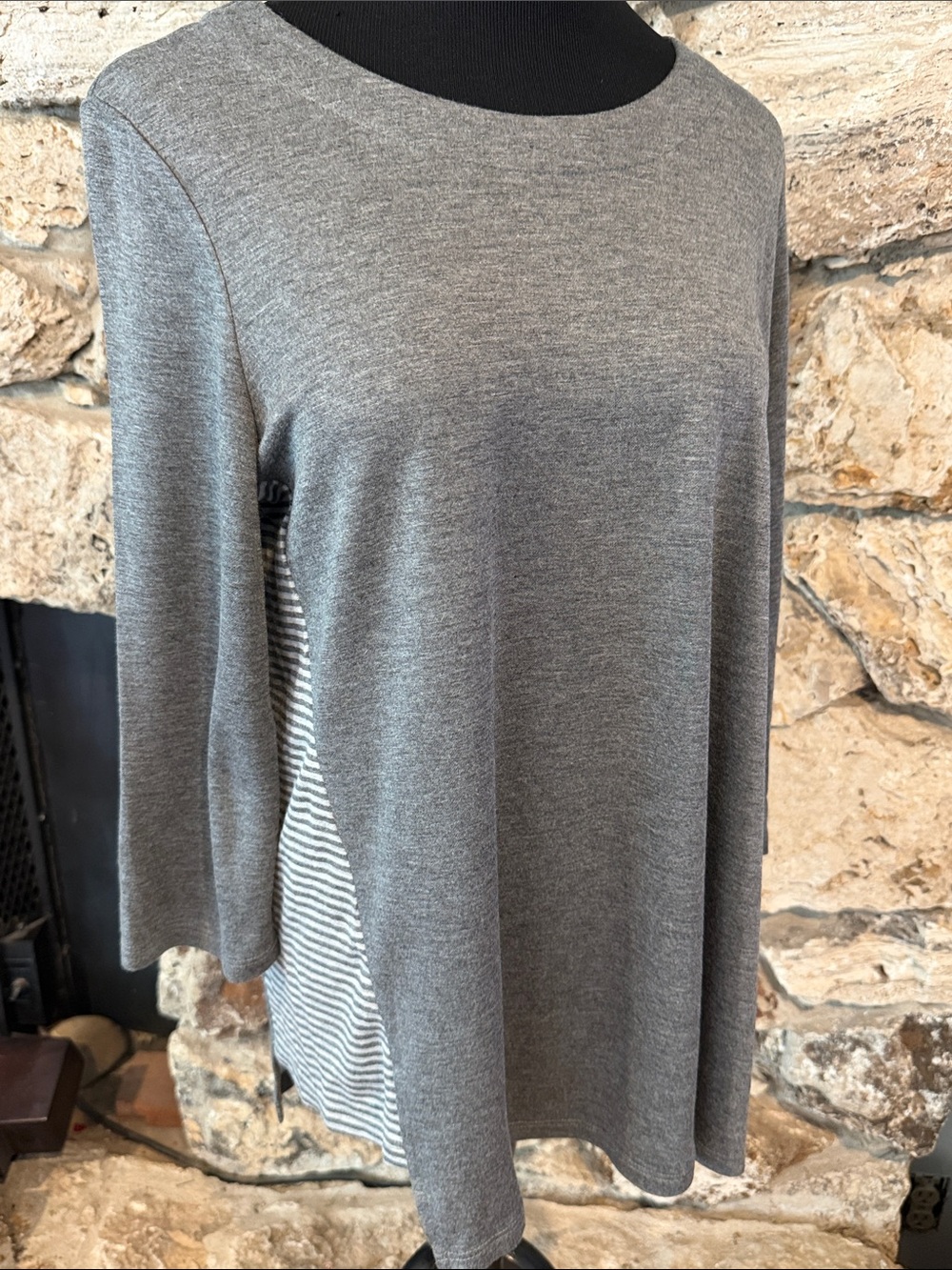 NWT Classic Gray Long Sleeve Women's Top